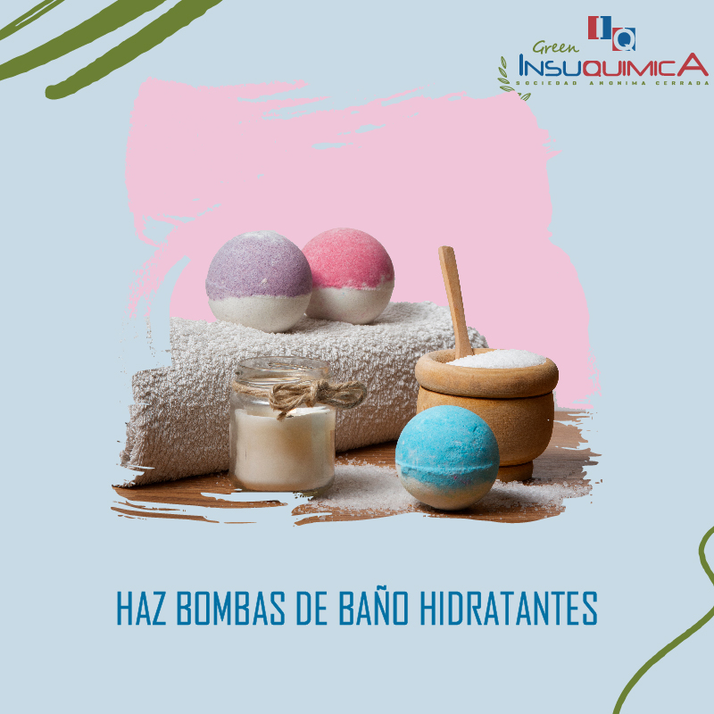 Bomba de baño hidratante casera con ingredientes naturales