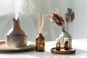 difusor de aromas usado en aromaterapia para reducir el estrés